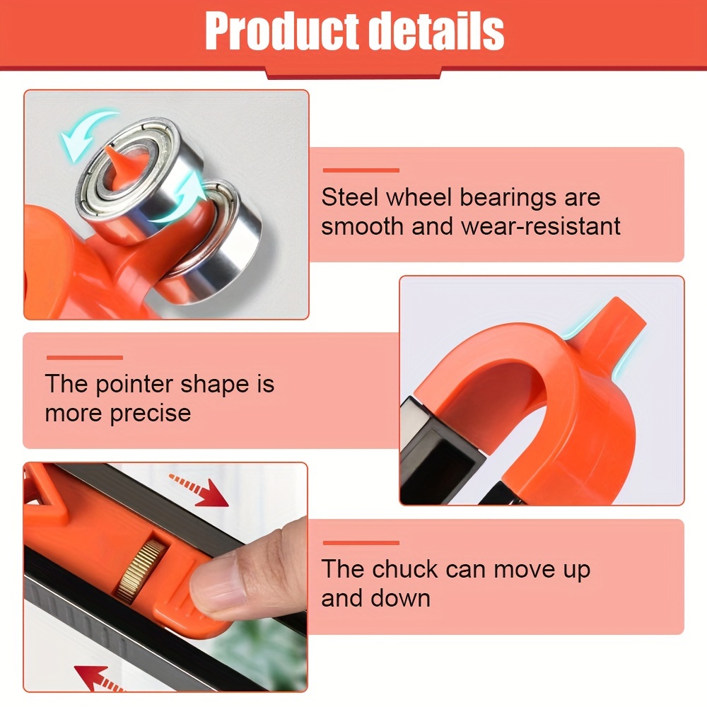 Woodworking Measuring Gauge Set, Adjustable Irregularity Radian Precise Measurement  Tool, Profile Scribing Ruler Contour With Lock - Temu