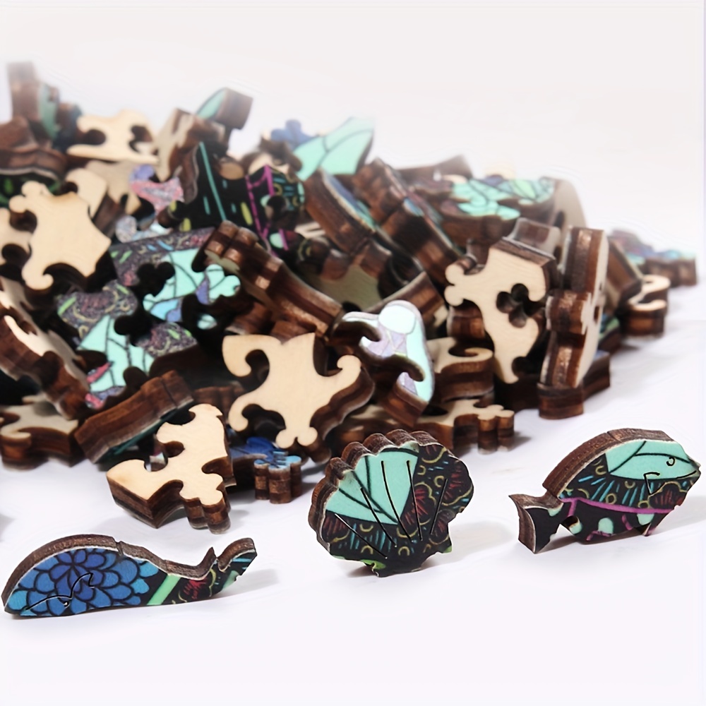 Wooden Jigsaw Puzzle Animal Shaped Three Cats