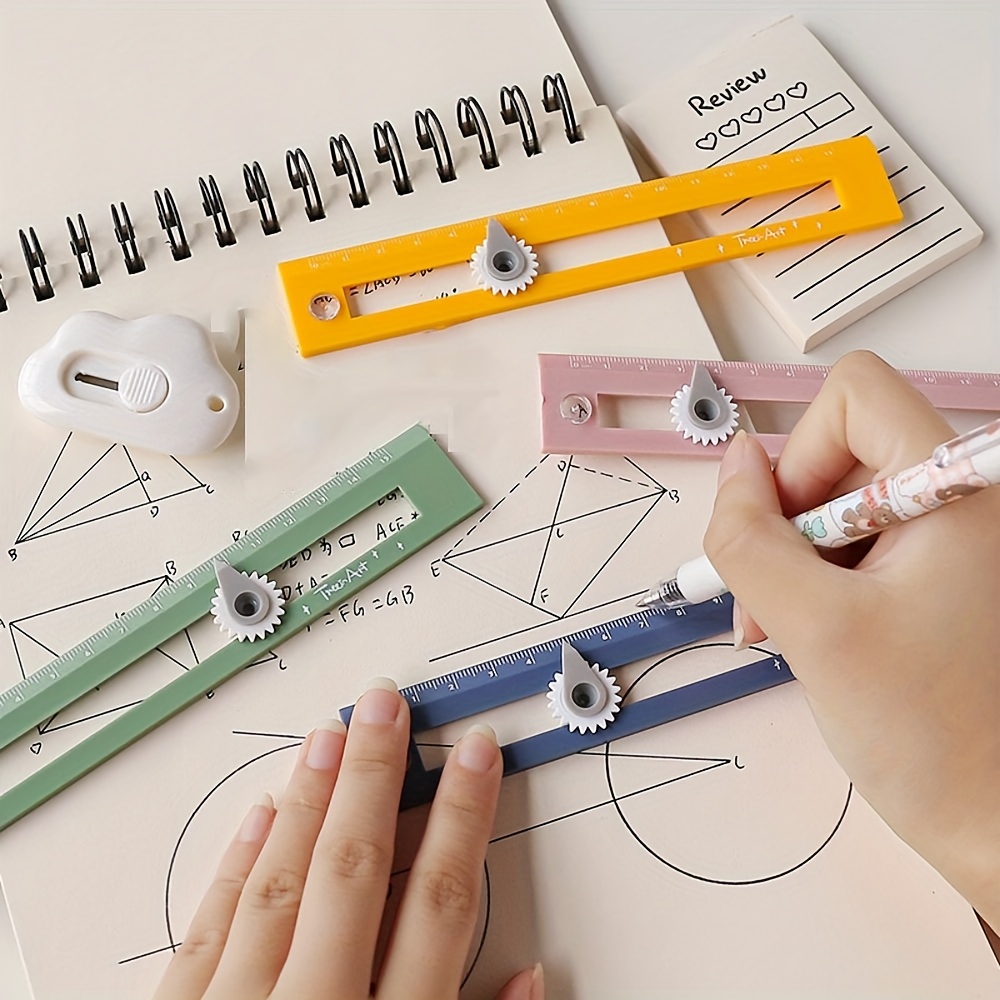 Creative Multifunctional Ruler Angle Drawing Ruler With A - Temu