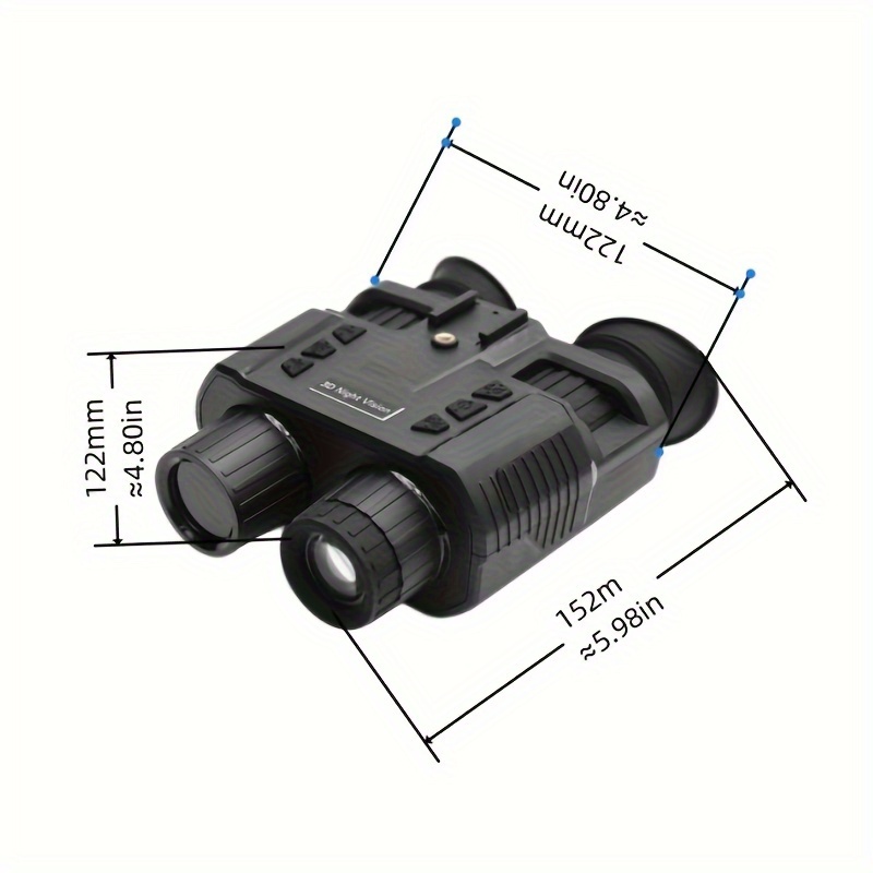 Night Vision Goggles, 1080P Head Mounted Night Vision Binoculars, Large  Viewing Screen, 8X Magnification, Optical Zoom System, Black White Night