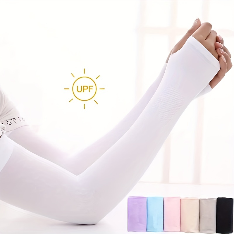 Fashion Tattoo Arm Sleeves Breathable Uv Protection Ice Silk - Temu