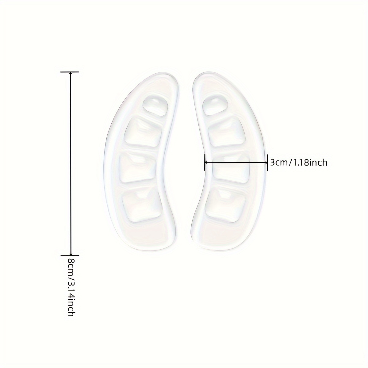 Peanut Pod Front Palm Anti-slip Pads 1 Pair/2 Pairs/4 Pairs Pack