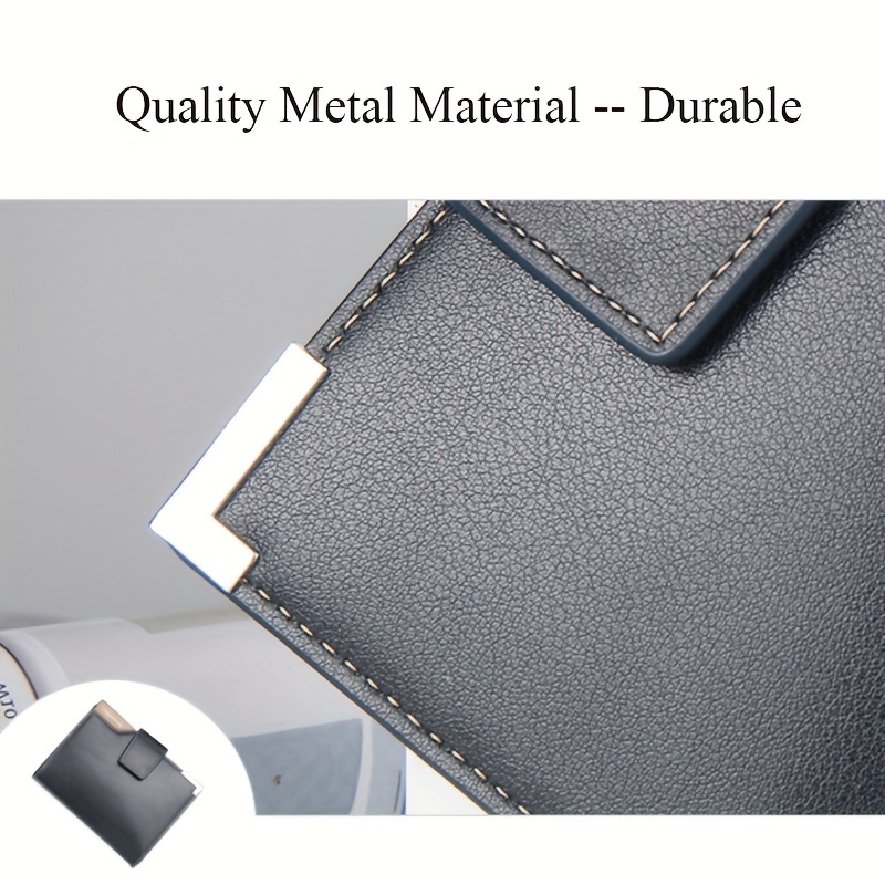 Men's Hasp Card Holder Short Wallet Leather Large Capacity Card Holder  Vintage Multifunctional Card Bag With Zipper Coin Purse - Temu