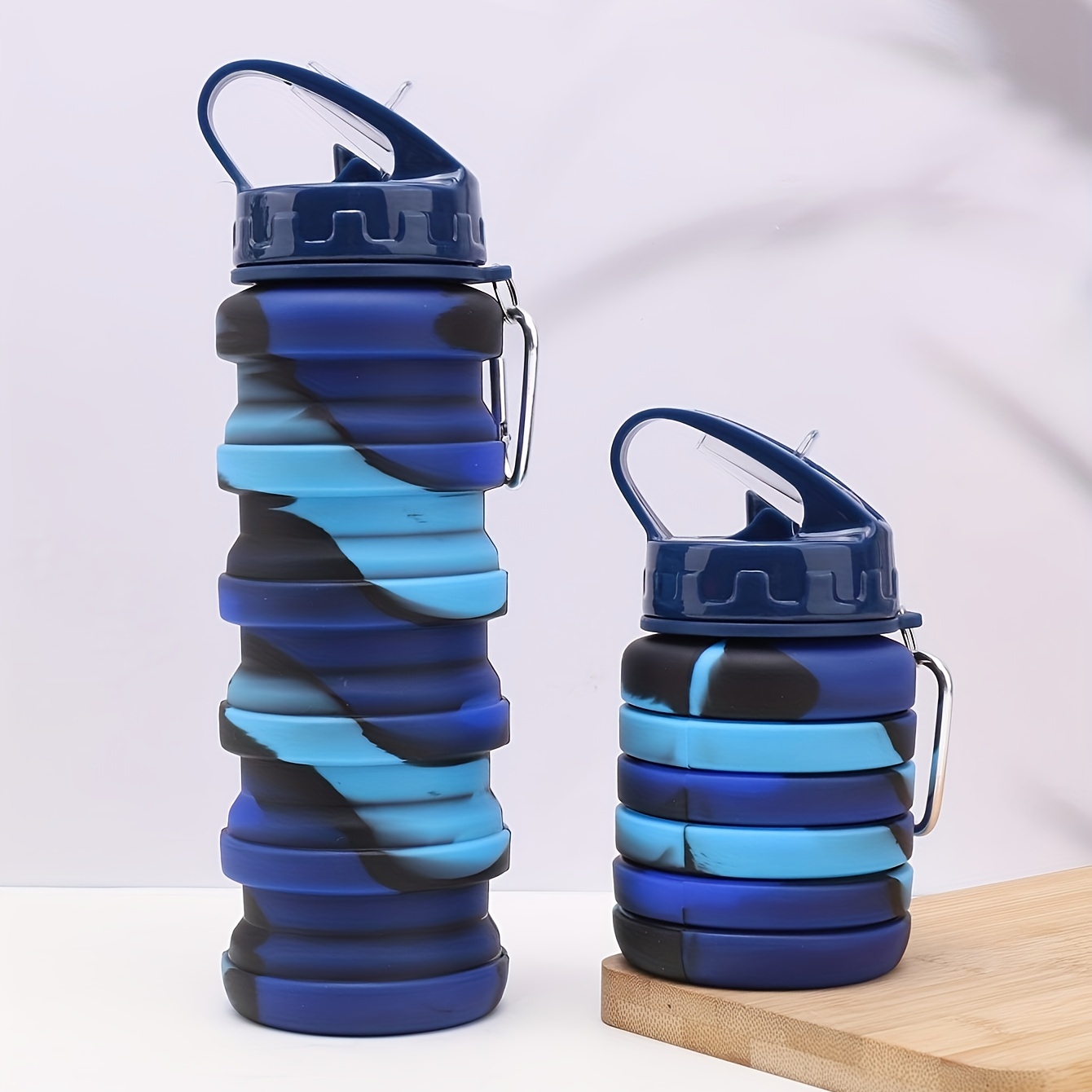 Collapsible Sports Water Bottle Foldable Silicone Water Cups - Temu