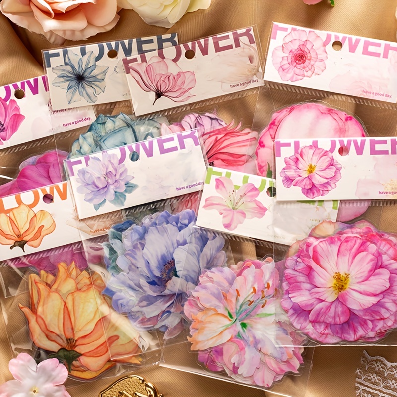 Crystal Flower Stickers 10pcs