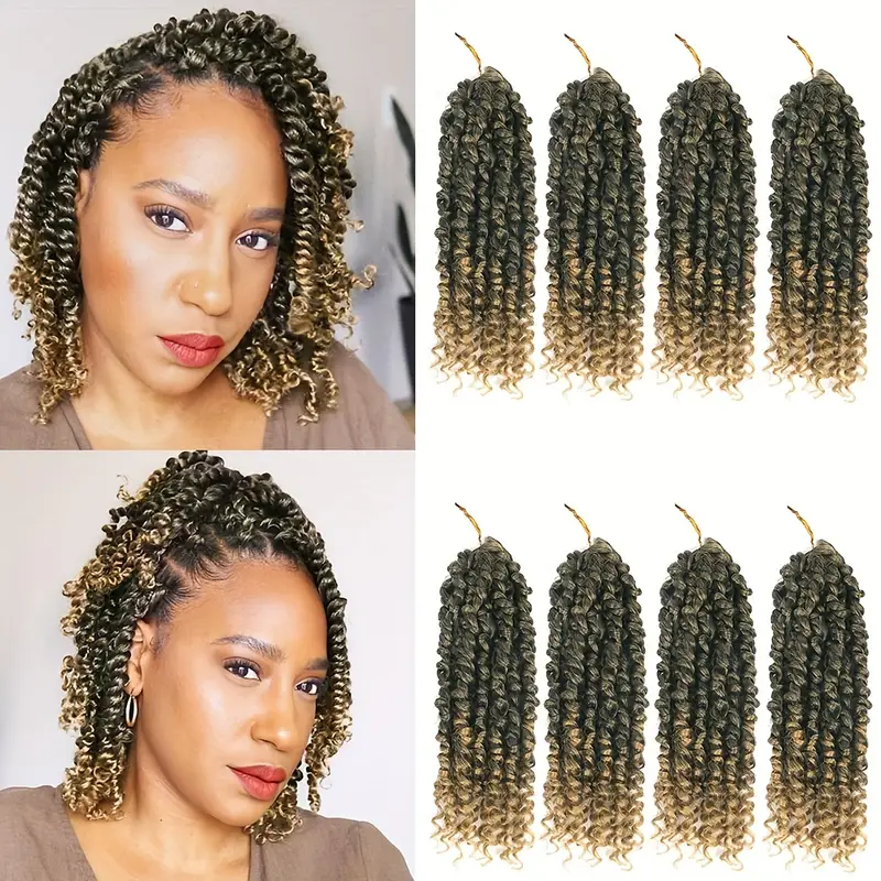  Passion Twist Crochet Hair 10 Inch Pre-twisted