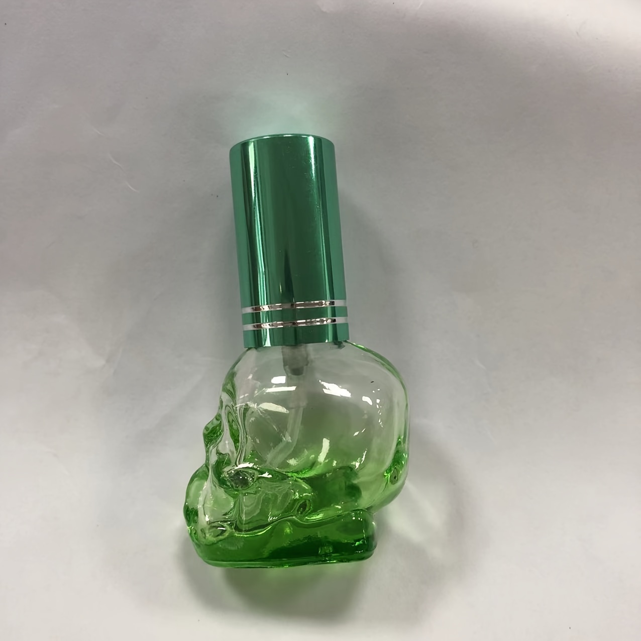 Refillable Travel Perfume Bottle, Skull Stainless Steel Shell