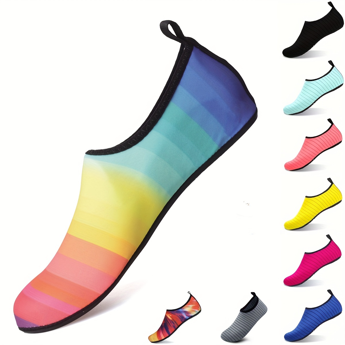  Lxso Mens Womens Minimalist Barefoot Socks Shoes Non-Slip  Water Shoes Fitness Sports Shoes Lightweight & Ultra Portable Women8.5 Men7  Grey