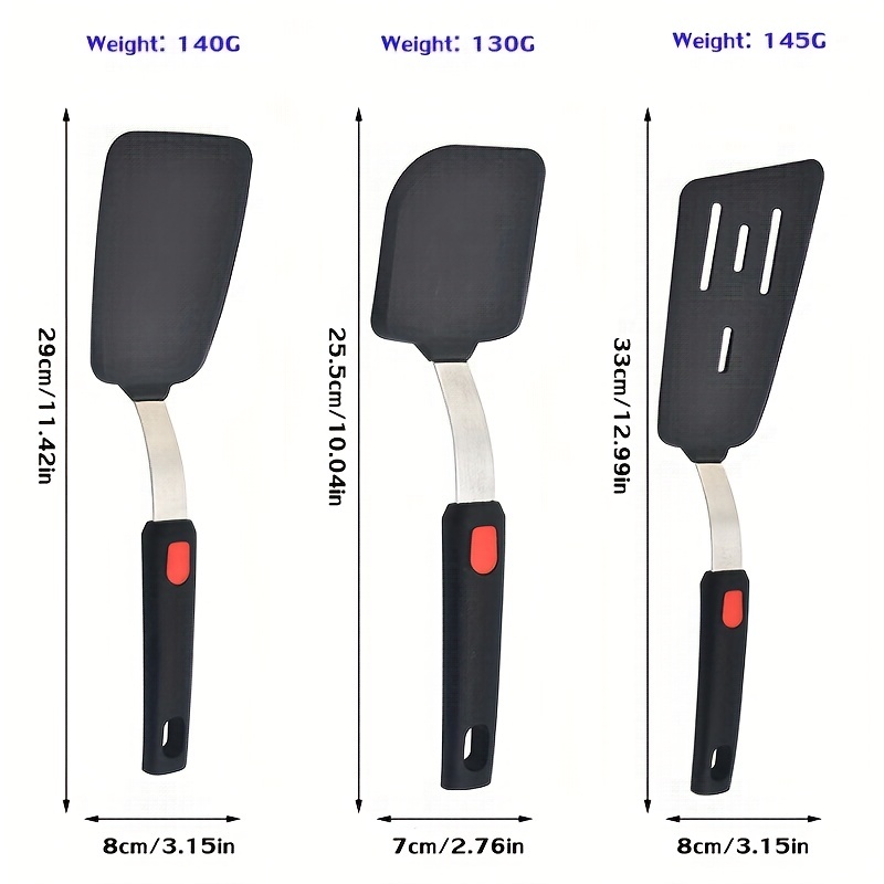 Silicone cooking utensils, iron plate cooking spatula, non-stick