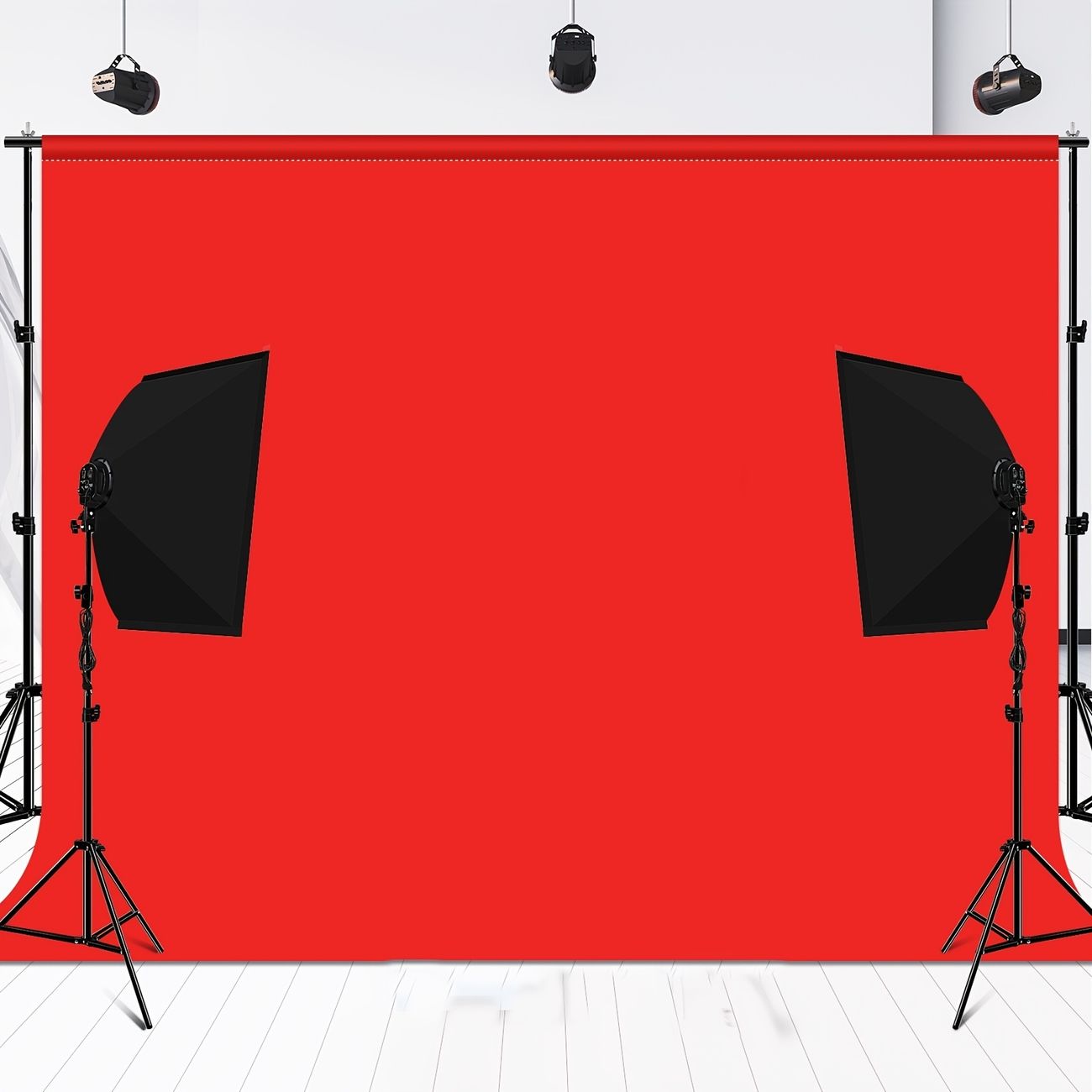 3Pieces 6x9 Feet Photo Studio Photography Muslin Cotton Collapsible Backdrop