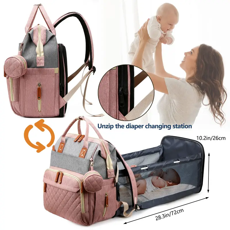 baby diaper bag backpack baby bags for boys girls diaper backpack bag with a changing station multifunction waterproof large travel back pack baby registry search newborn baby essential gifts details 5