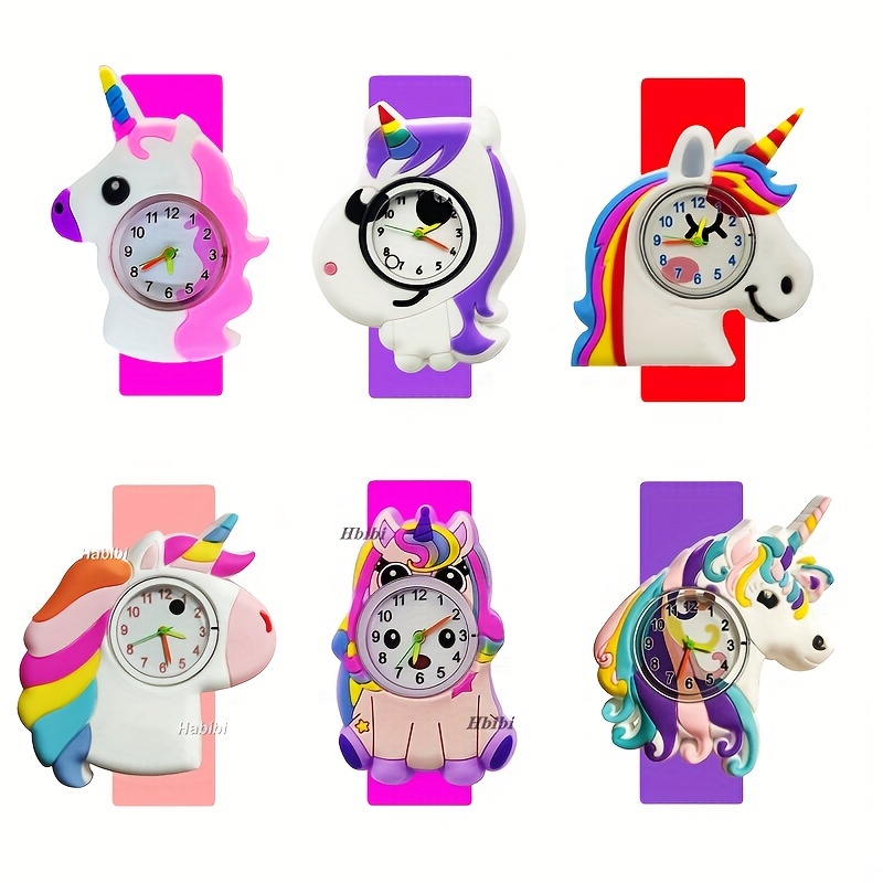 Todo 10 Piezas Unicornio Pony Bebé Juguetes Regalo Niños Reloj