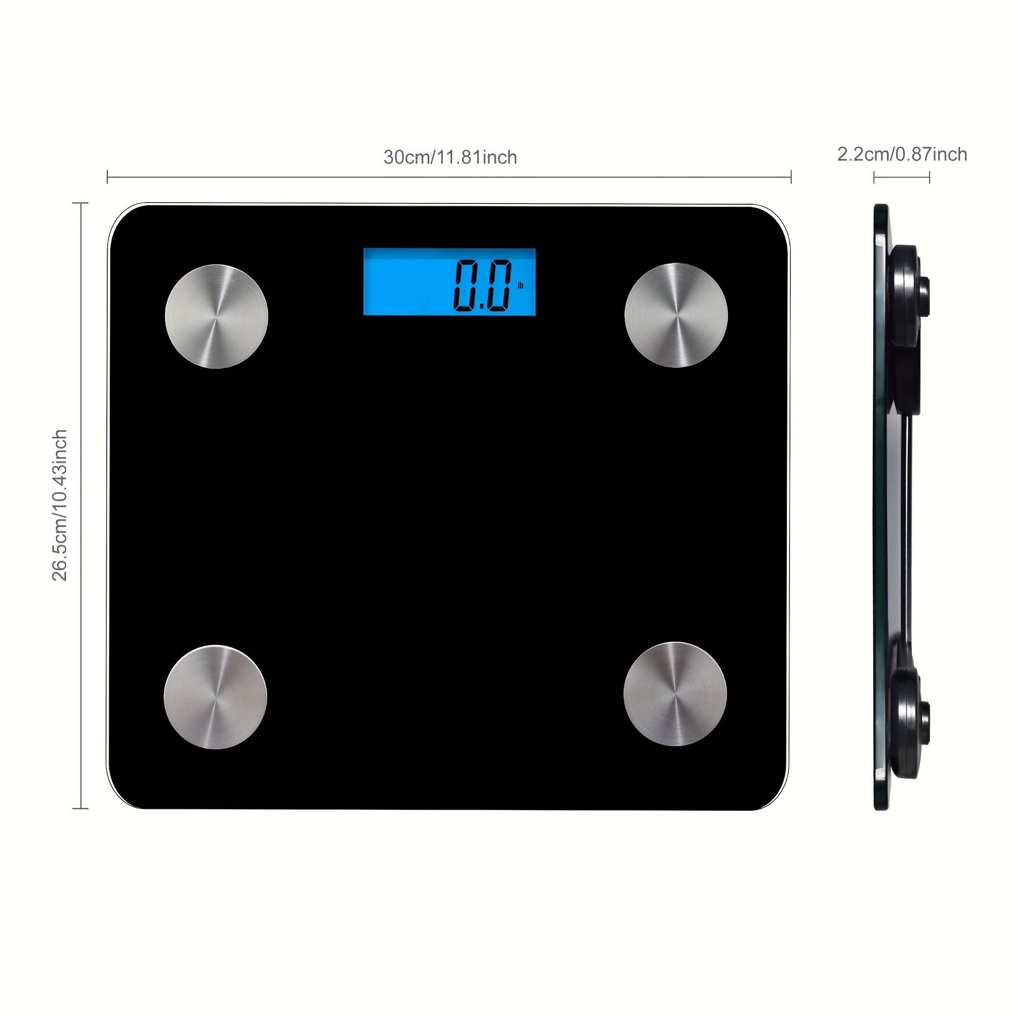 Smart Fat Scale, Body Composition Analyzer With Smartphone App Lication, Measures  Weight, Body Fat, Water, Muscle, Bmi, Visceral Fat & Bone Mass - Temu