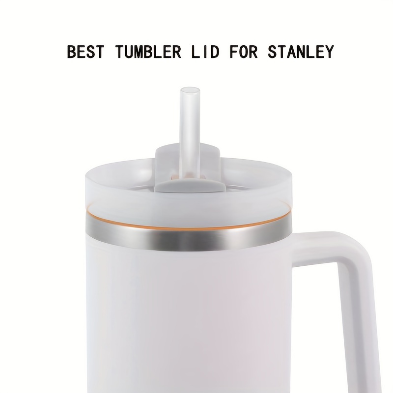 Tumbler Lid Compatible For Stanley, Spill Proof Splash Resistant Tumbler  Covers Fit For Stanley And More Coffee Mugs (, White) - Temu