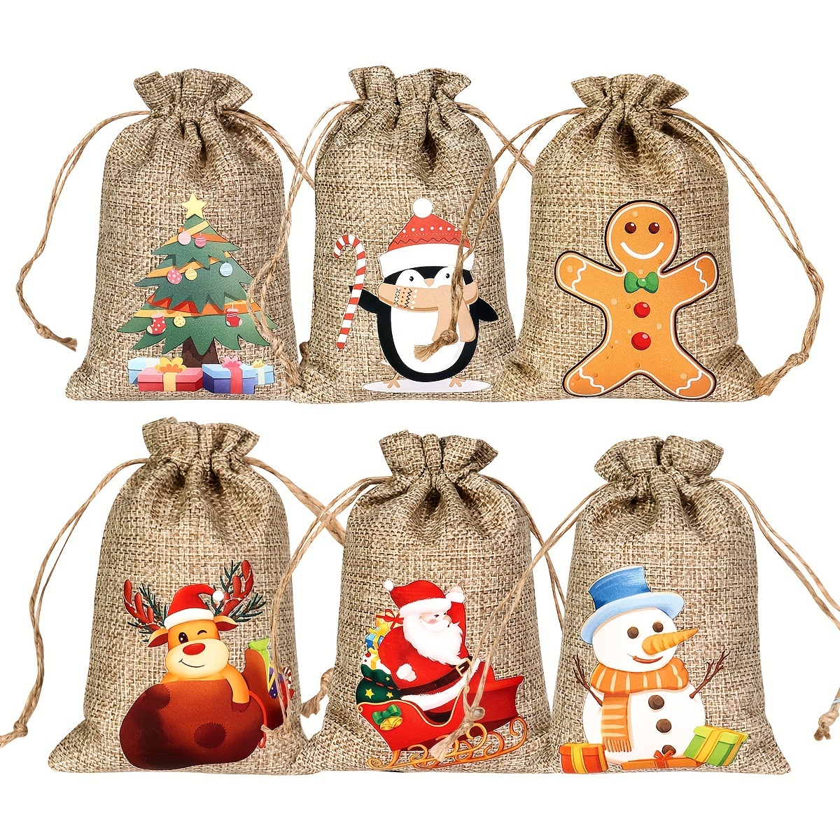 Wholesale Christmas Gift Bag Drawstring Bundle Mouth Plastic Candy