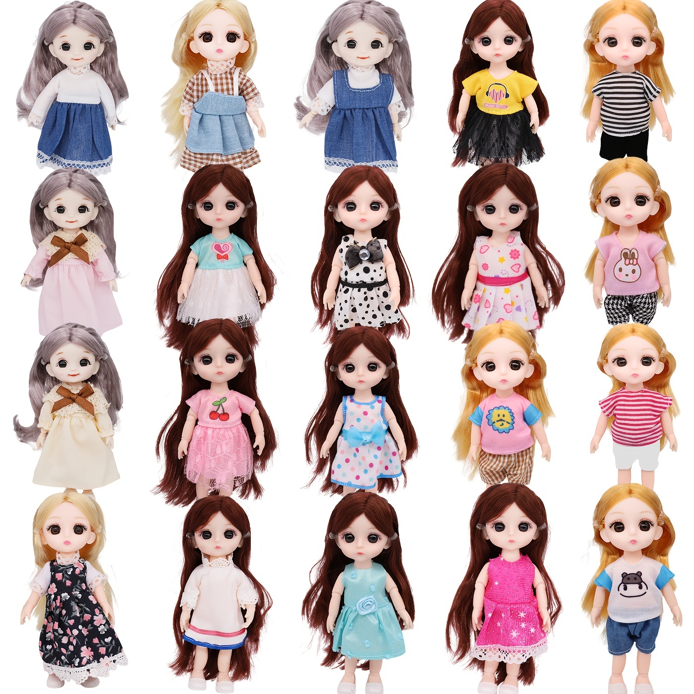 1/12 Scale Female Figure Doll Clothes Costume Accessory for 6'' Figures  Accs 