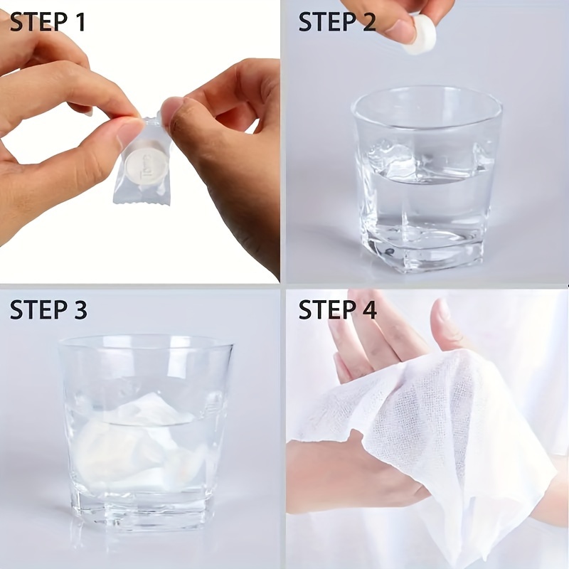 50pcs Compressed Bath Towel for Outdoor Camping & Travel