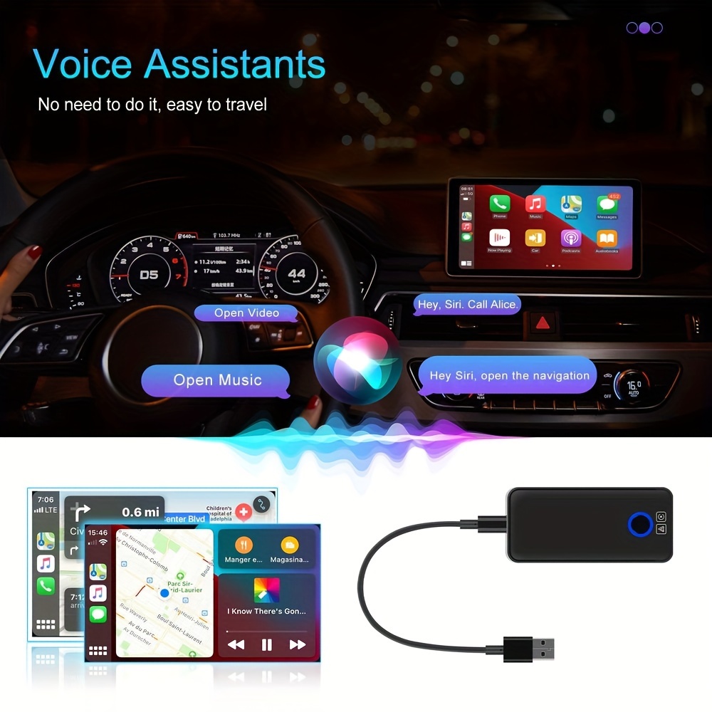 Wireless Apple CarPlay / Android Auto Adapter 