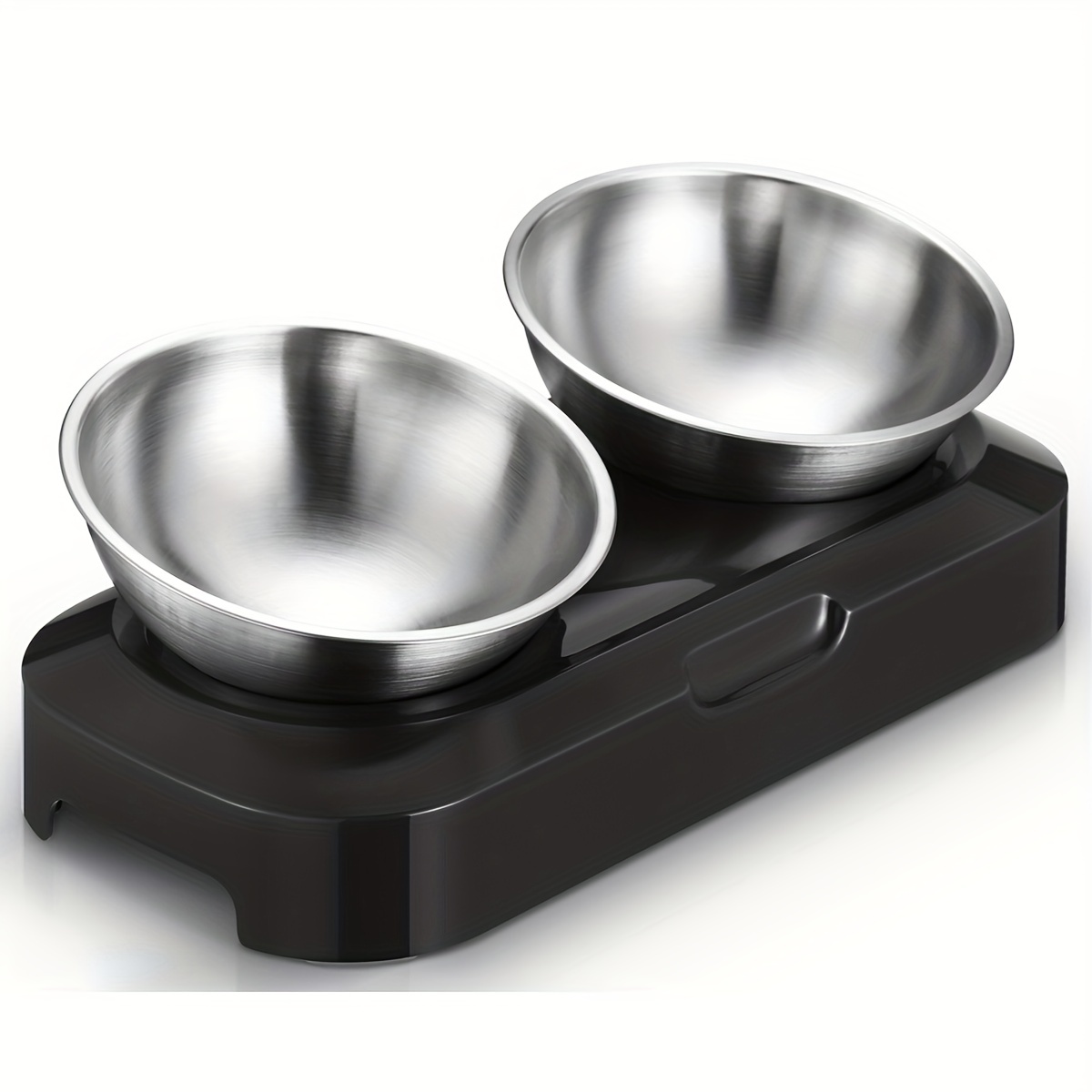 Elevated Cat Feeder Bowl With Stand Raised Stainless Steel - Temu