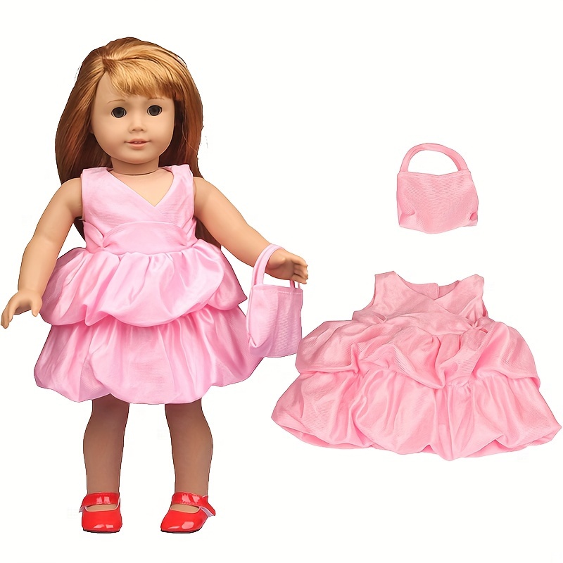 Doll Clothes Doll Fluffy Skirt + Bag Doll Shoes - Temu Philippines