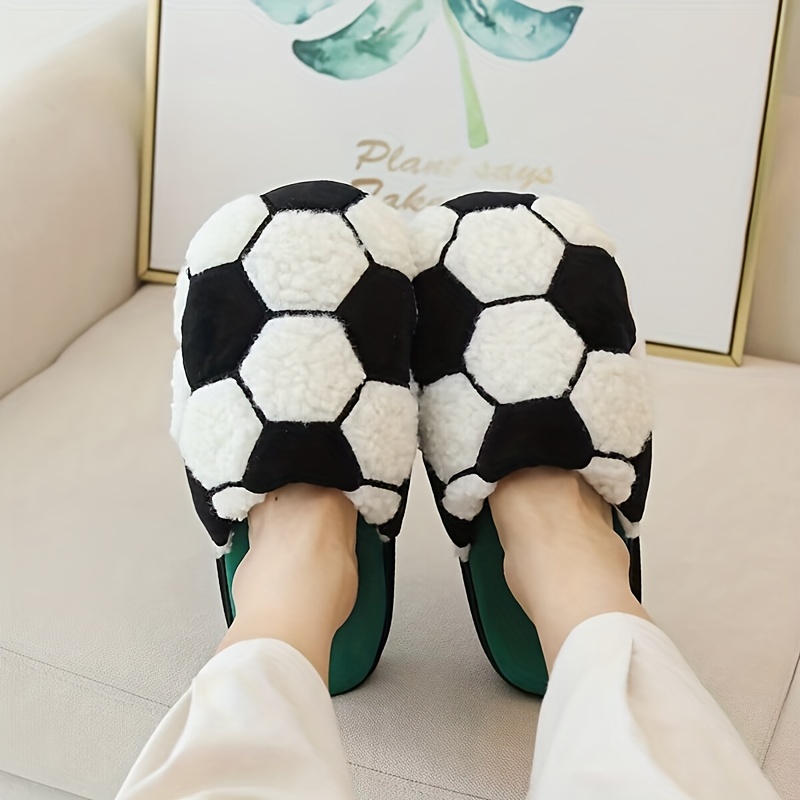 Football Plush Slippers