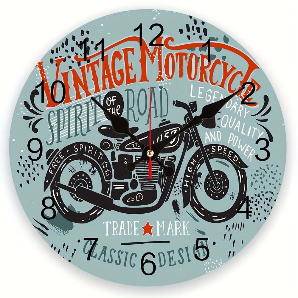 1 Stück Kreativ Motorrad Uhr Dekoration , Batterie Nicht enthalten