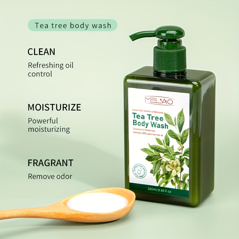 Tea Tree Shampoo and Body Wash for All Hair Types