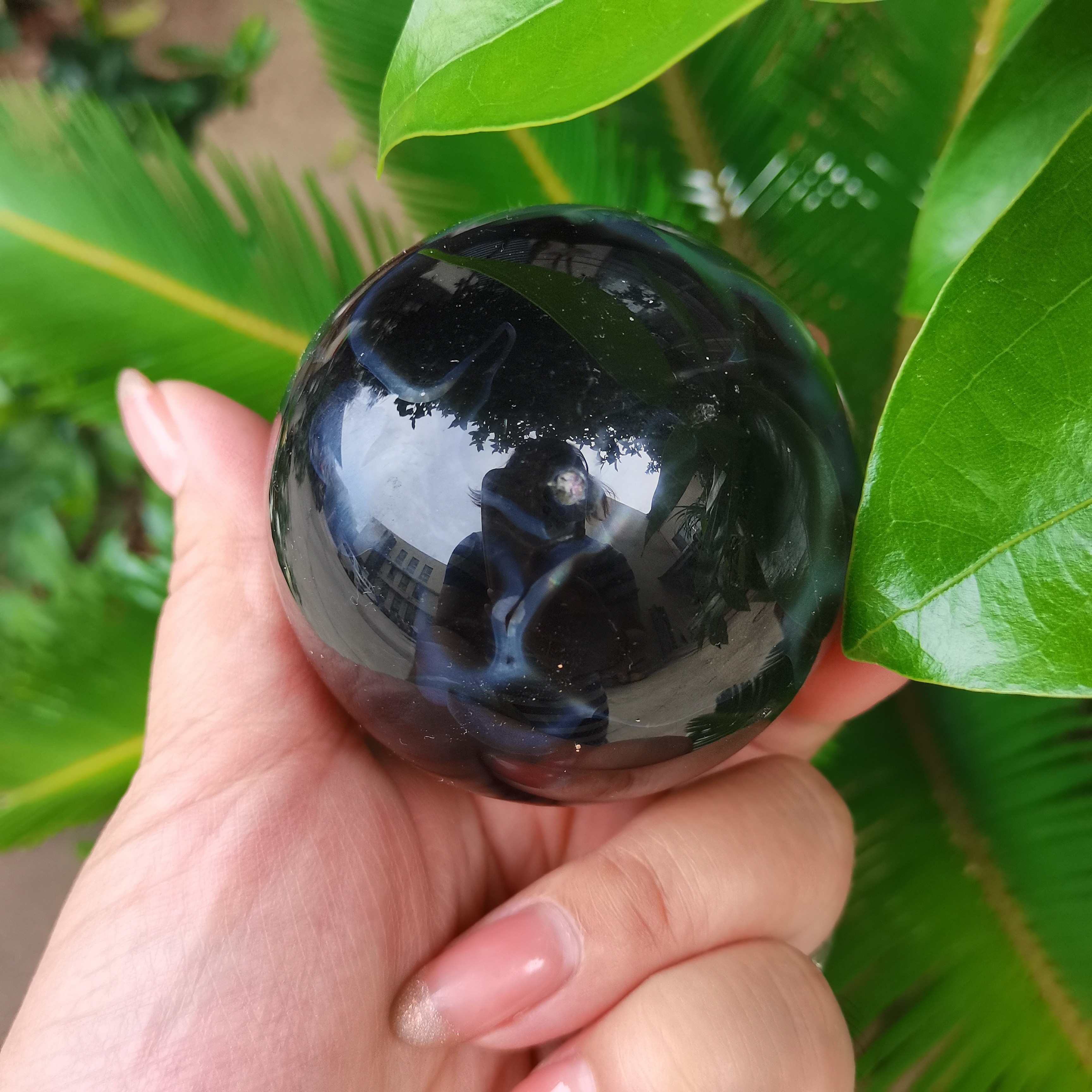 1PC Natural Crystal Agate Ball Reiki Healing Stone Energy Meditation Stone