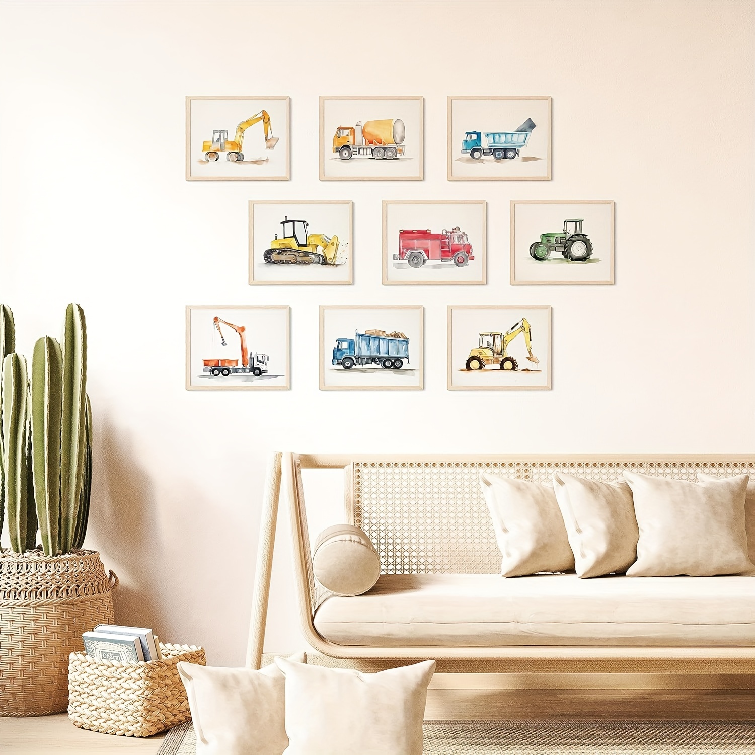 Construction Nursery, Transport & Vehicle Wall Art