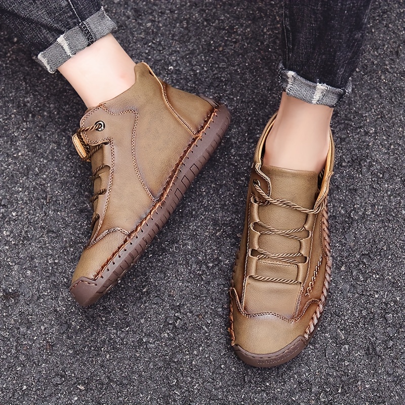 Men's High Top Lace Up Casual Shoes