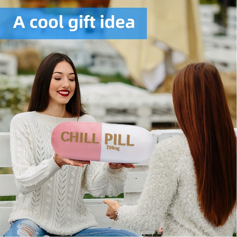 Chill Pill Pillow - Preppy Cute Trendy Room Decor Aesthetic Throw pillow y2k