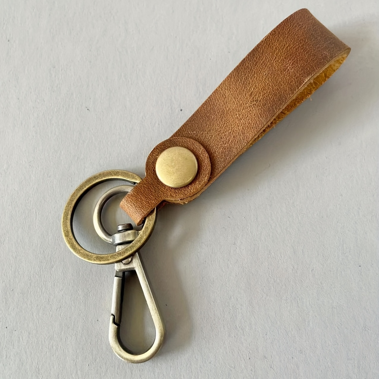 Leather Valet Keychain Leather Key Chain With Belt Loop Clip For Keys - Temu