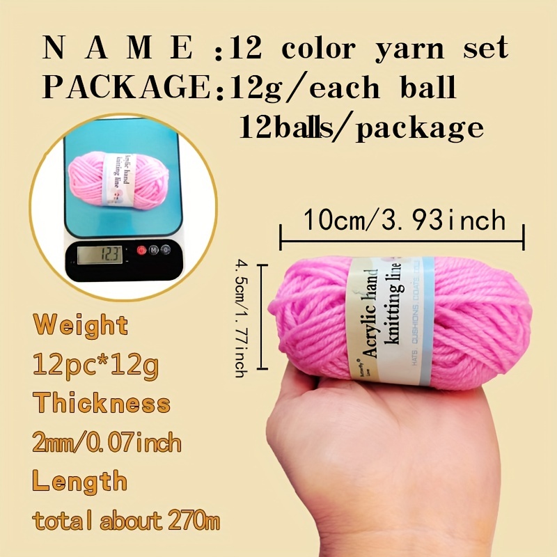 12pcs Knitting Yarn hat yarn Cotton Yarn Bulk Yarn Clearance Woven Cloth  Line