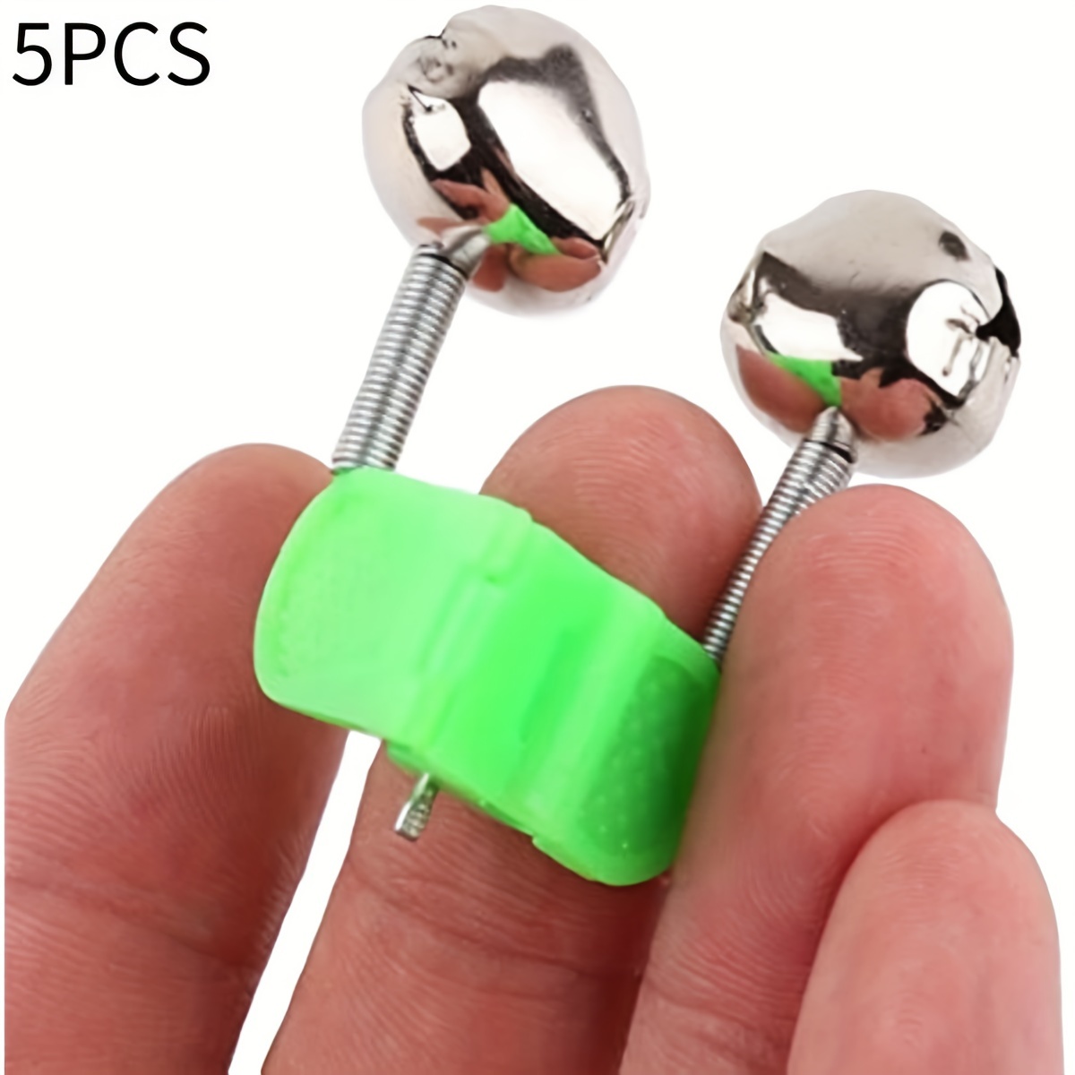 5pcs Fishing Bite Alarm Set With Fishing Rod Holder Clamp And Metal Bells,  For Outdoor Fishing