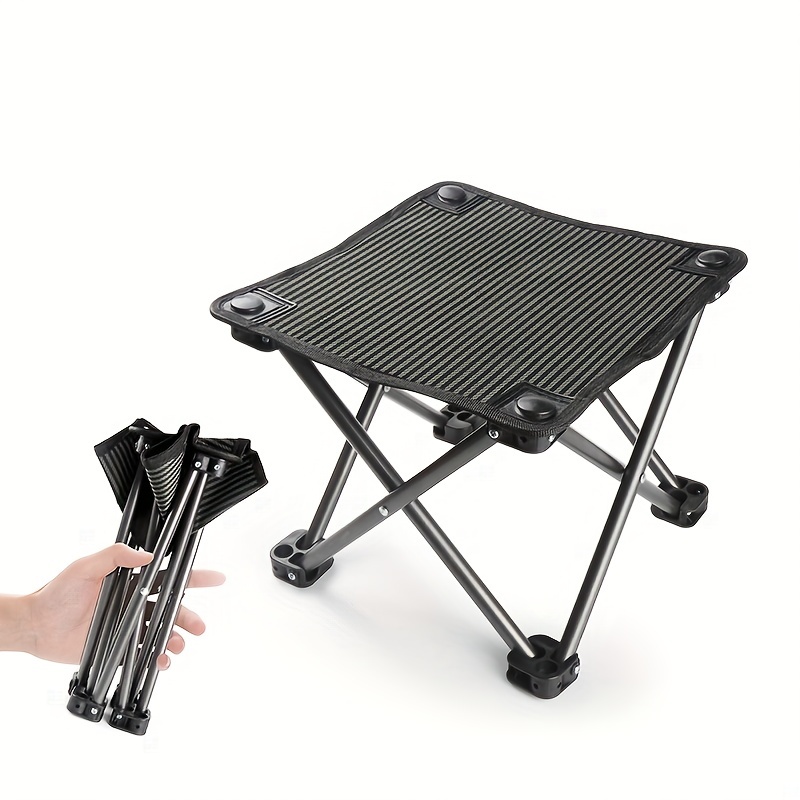 1pc Durable And Comfortable Folding Stool With Carry Bag Perfect For Camping  Hiking Fishing And Picnics, Free Shipping On Items Shipped From Temu