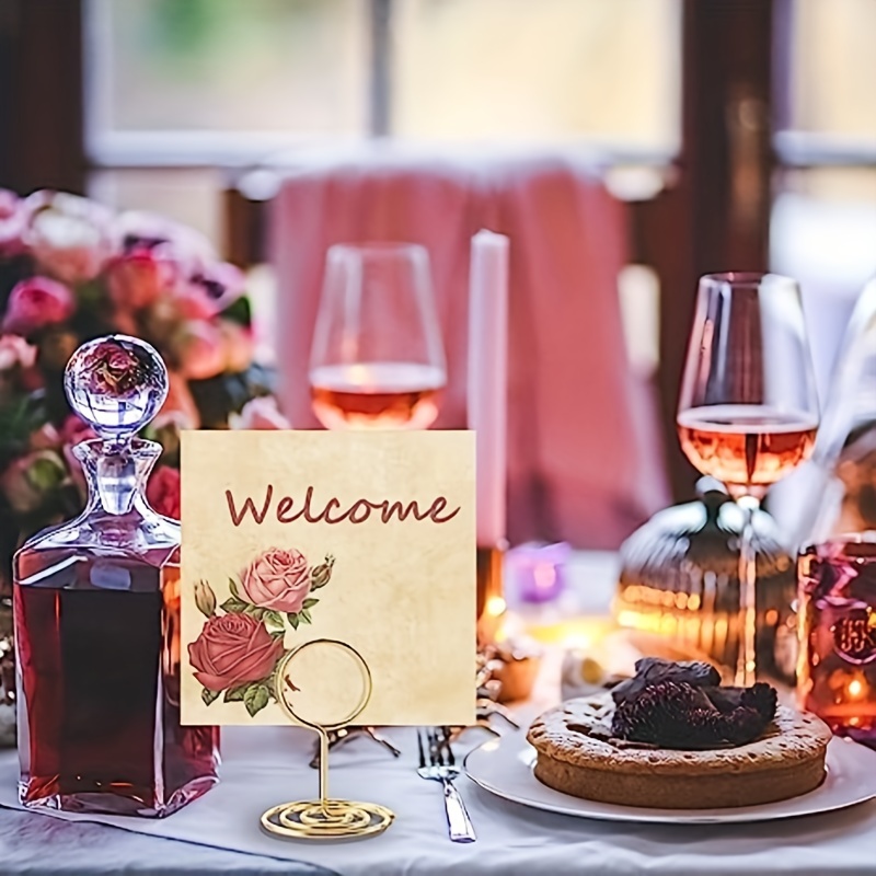 Rose gold deals place card holders