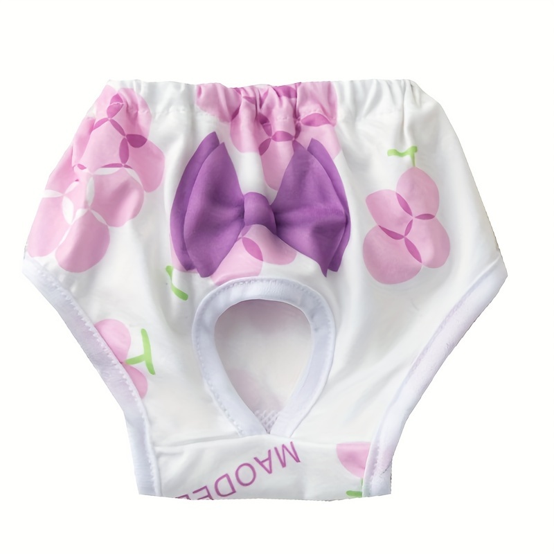 Graphic Pattern Washable Dog Diaper High Absorbent Leak - Temu