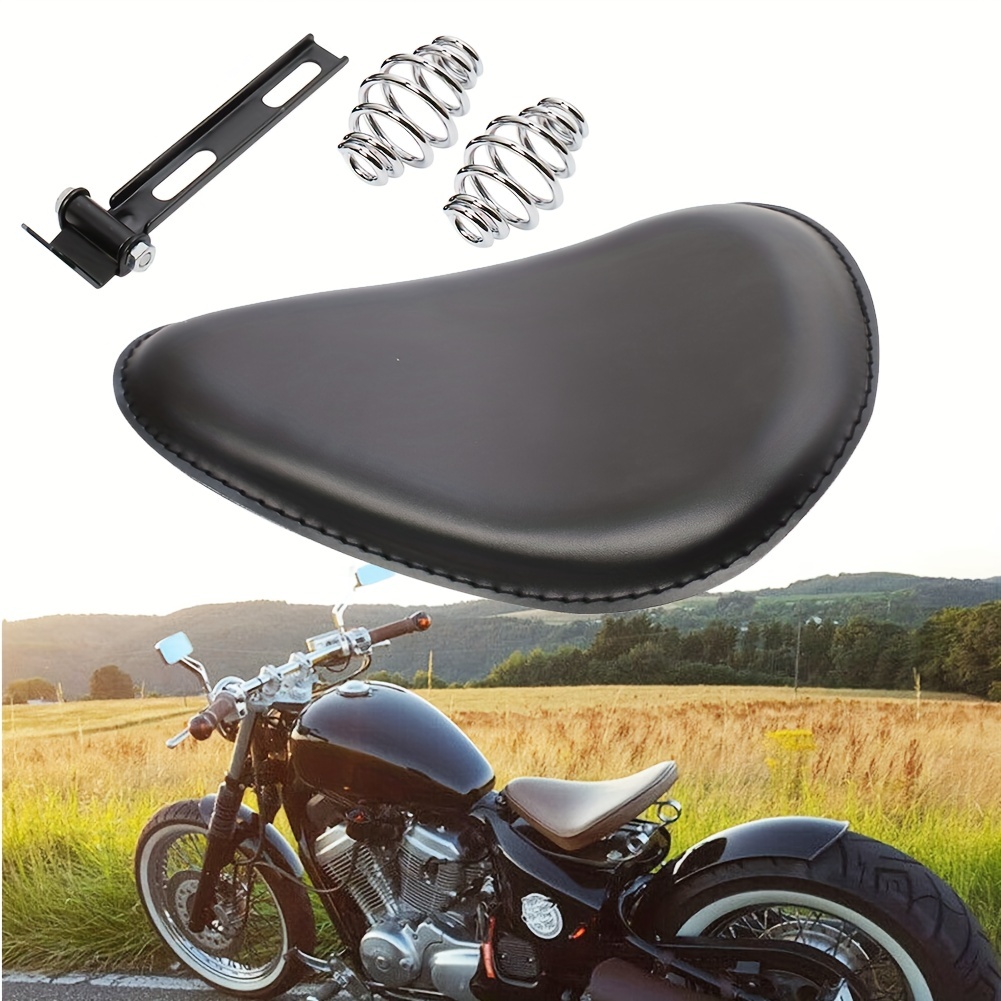  Compatible With Sportster XL 1200 883 48 Dyna Black Bobber  Motorcycle Solo Seat : Automotive