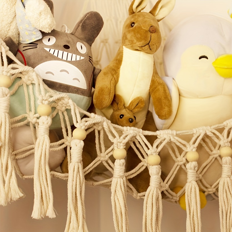 Stuffed Animal Net Or Hammock Wall Hanging Net For Stuffed Animal Storage  Macrame Toy Display Plush Toy Holder Soft Toy Organizer For Nurery Baby  Bedr