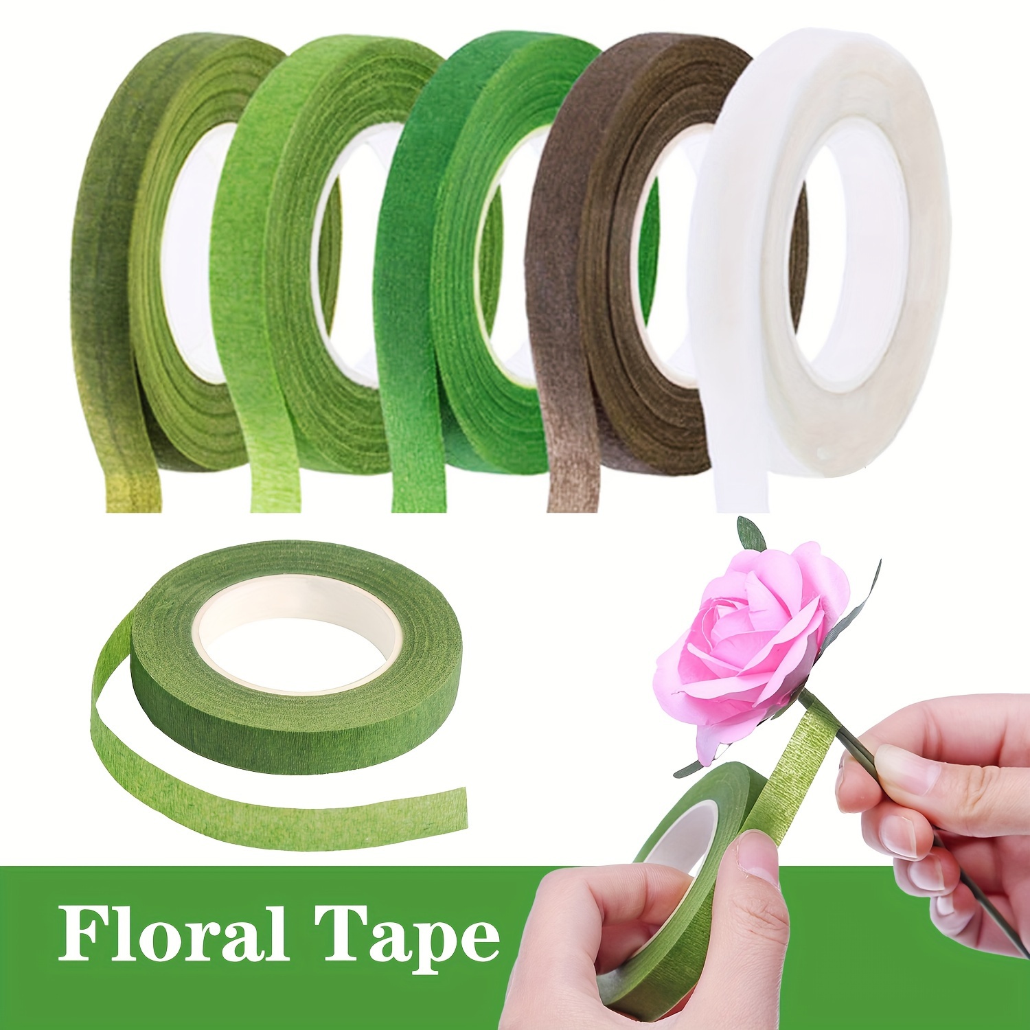 1PC Flowers Wrapping Paper Tape Waterproof Wedding Florist Stem