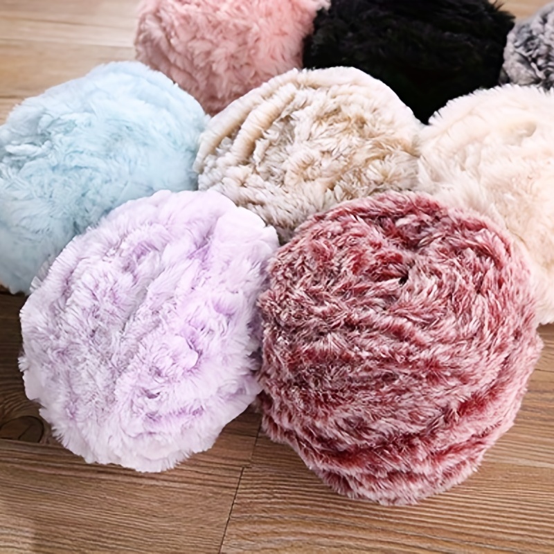 30M 1 Roll Faux Fur Mink Wool Thread DIY Handmade Knitted Yarn