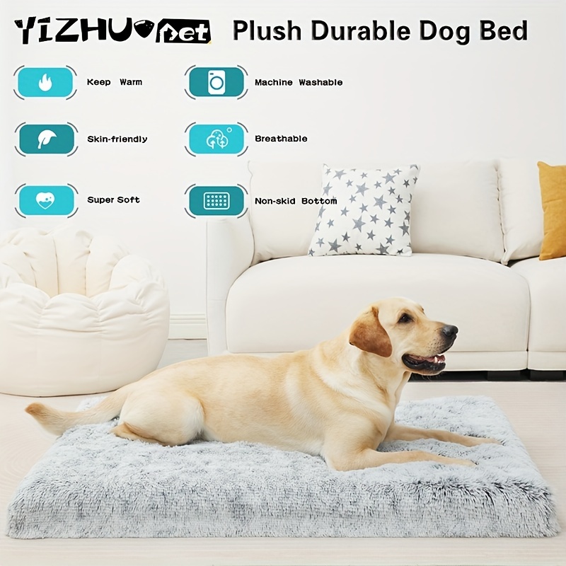 Plush Orthopedic Dog Bed With Waterproof Cover Anti slip Egg - Temu
