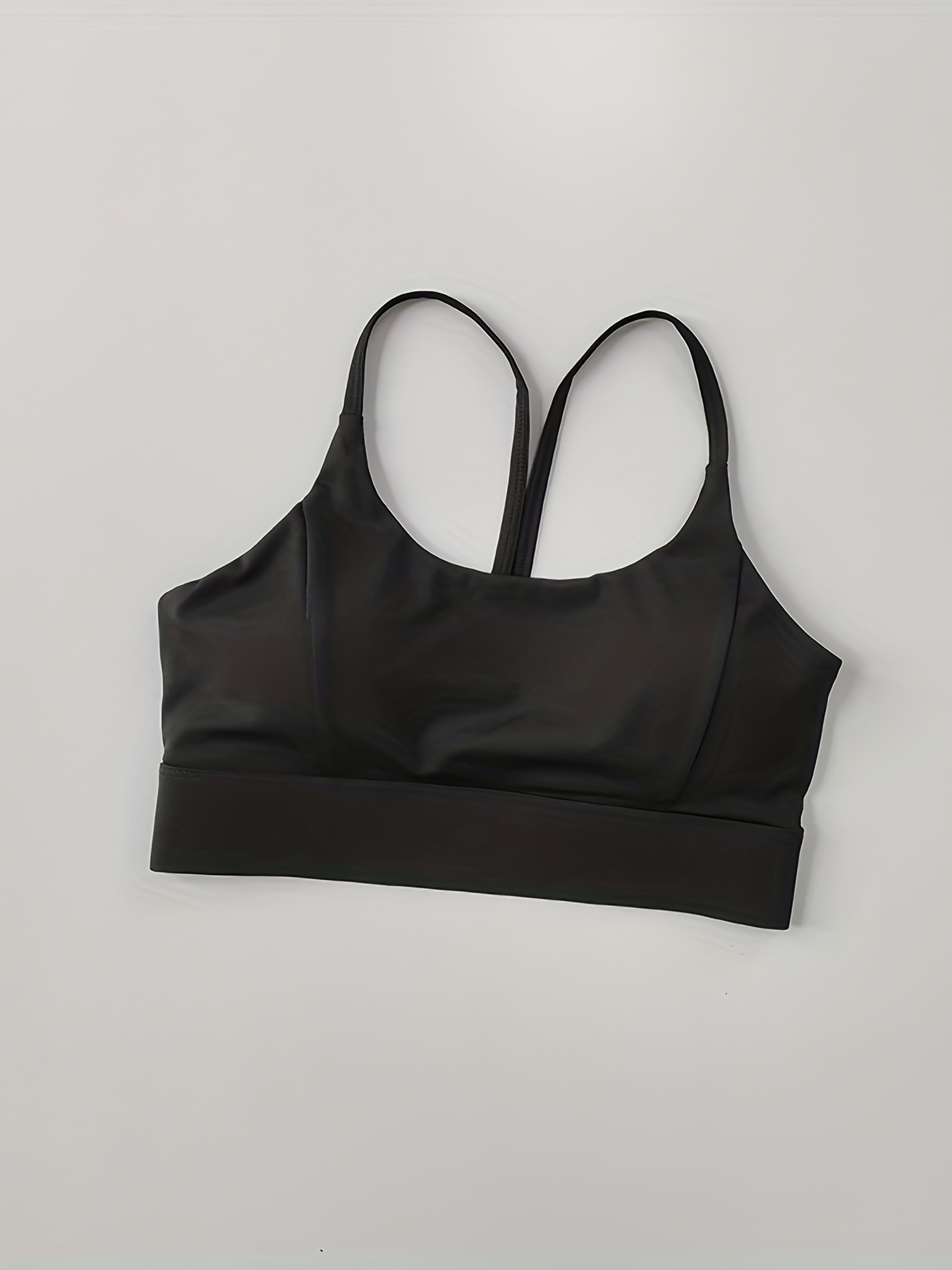 Lululemon black athletic yoga strappy back casual breathable energy bra 8