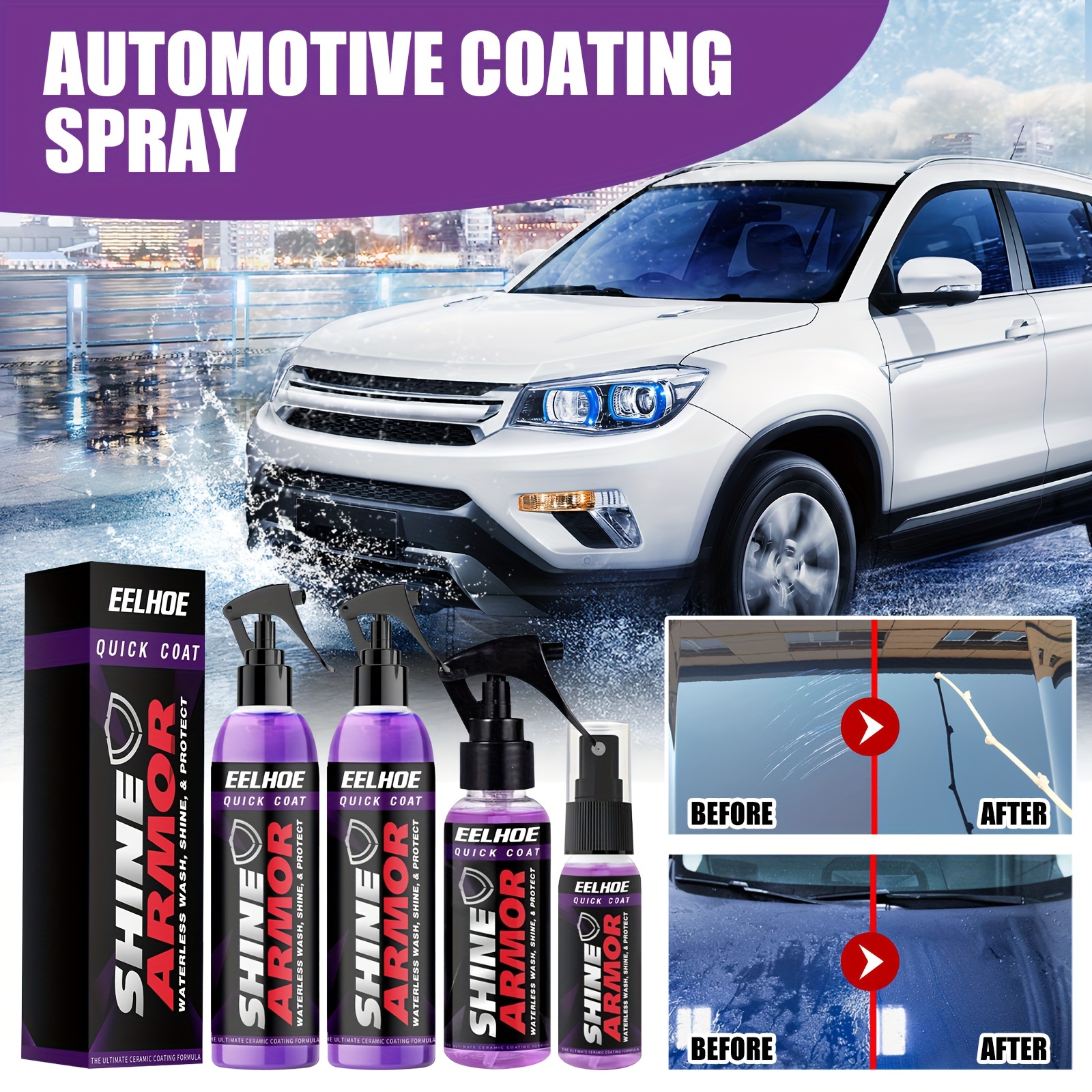 Sopami Quickly Coat Car Wax, Sopami Car Spray, Sopami Quick Effect Coating  Agent, Sopami Quickly Coat Car Wax Polish Spray Waterless Wash (1Pcs)