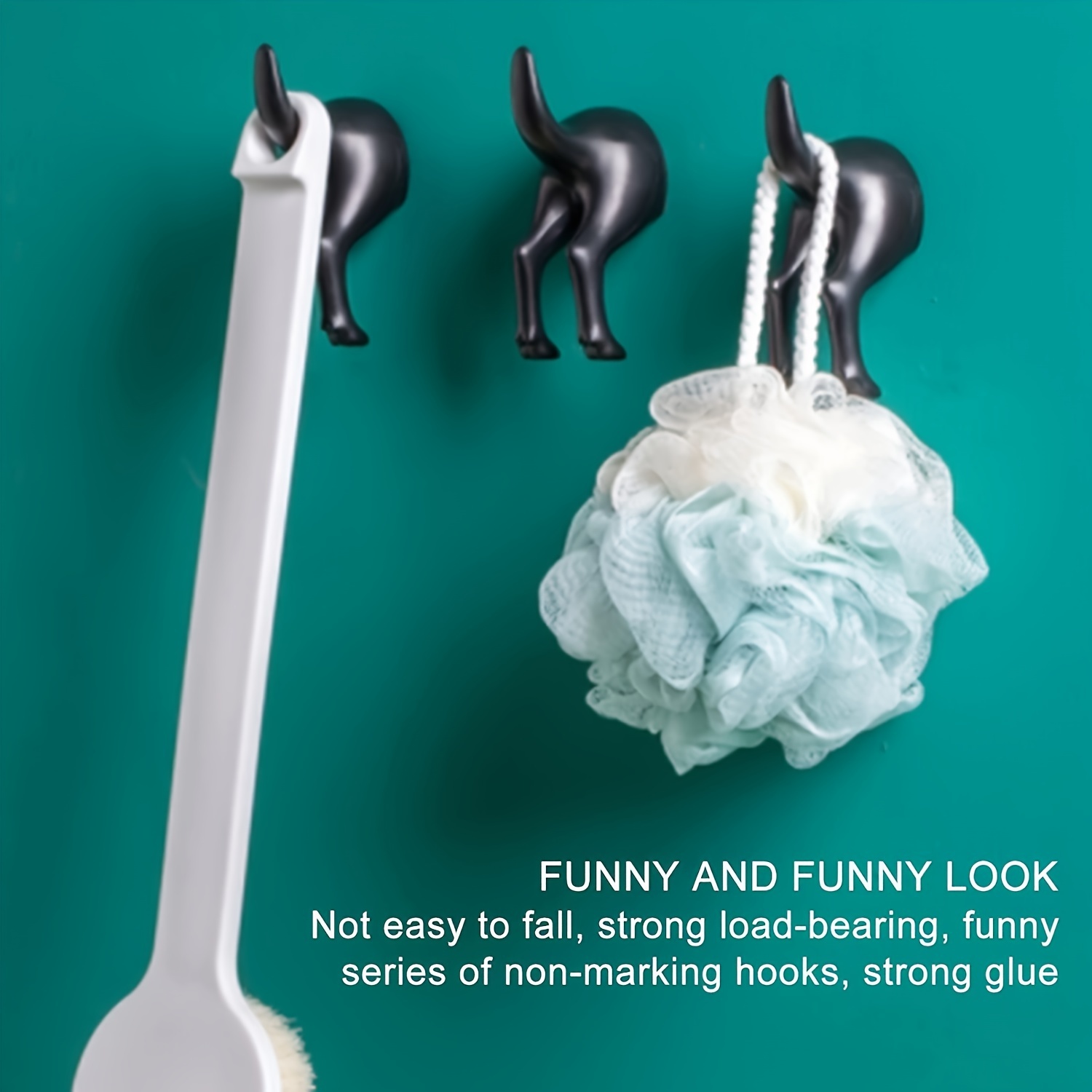 Dog Tail Wall Hook Set Office Coat Towel Key Decoration