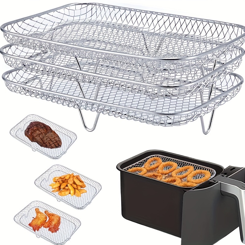 Fryer Basket For Oven, Stainless Steel Fryer Basket, Fryer Tray, Wire Rack  Basket, Oven Crisper Basket, Stainless Steel Grill Basket, Air Fryer  Accessories, Bbq Tool, Bbq Accessaries - Temu