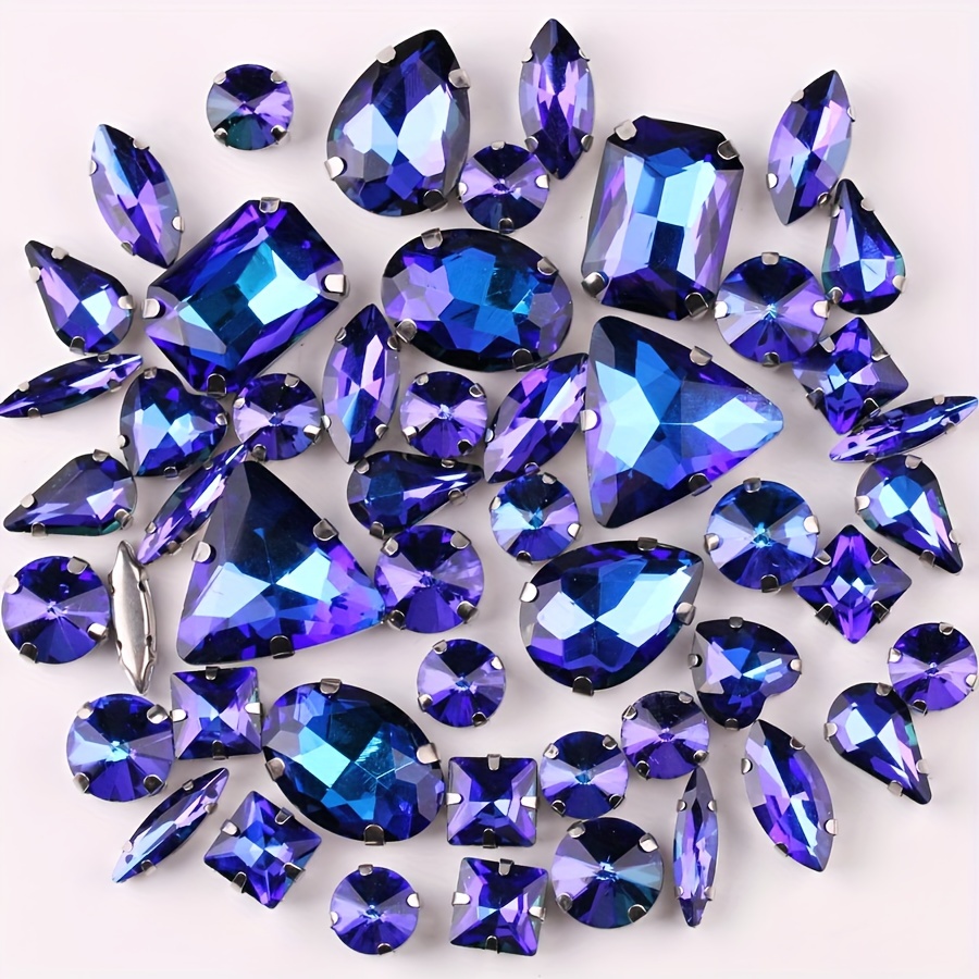 Lavender Tanzanite Hotfix Crystal Gems Decor - Temu