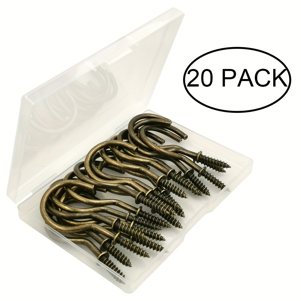OOK 7/8-inch Brass Cup Hooks - 6pcs