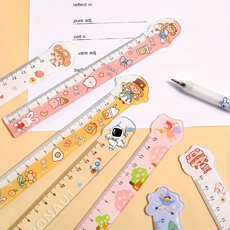 Dropship 5pcs Cute Animal Ultra-thin Soft Ruler Combination 1.1-6