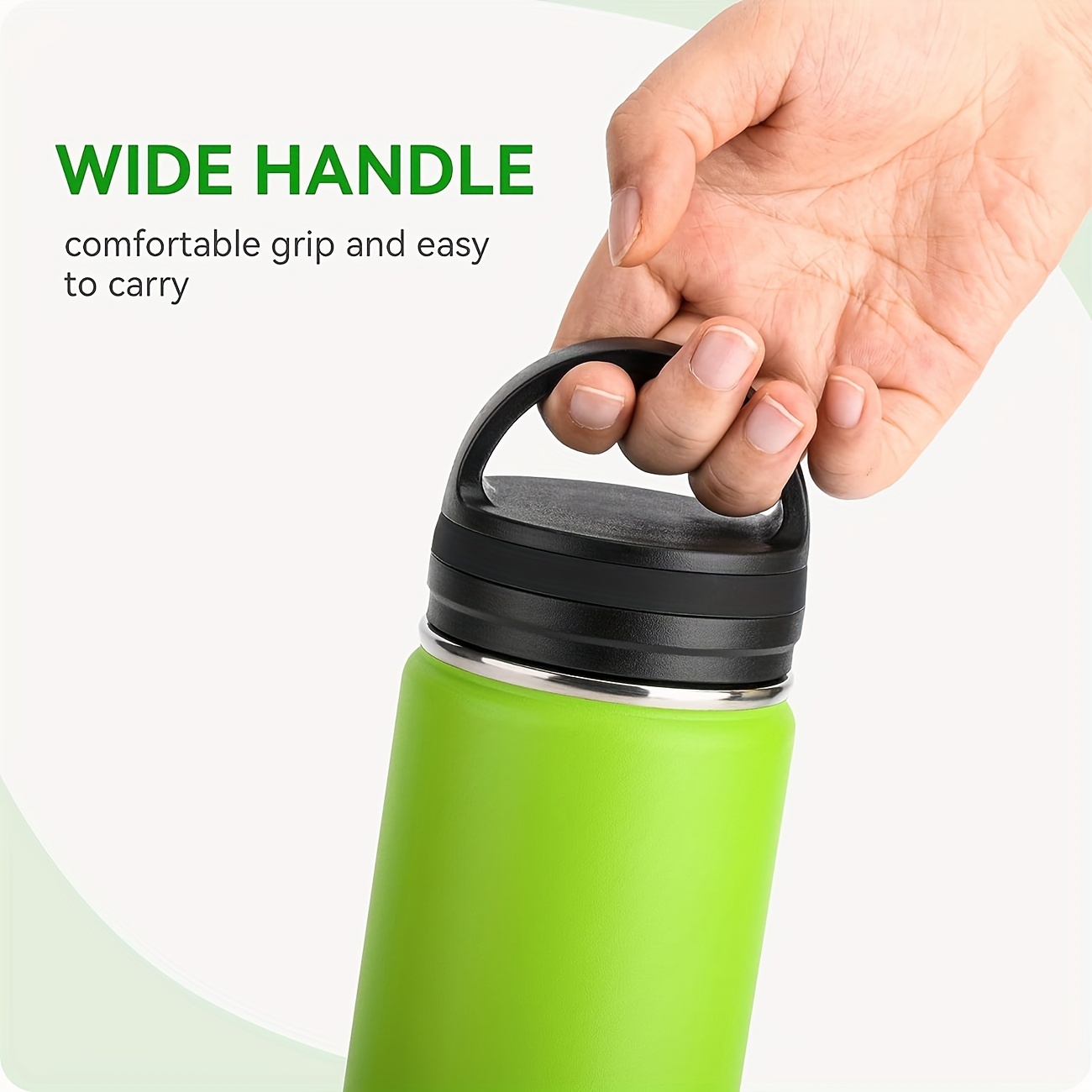 Bottle Lids, Replacement Lids for Wide-Mouthed Water Bottles